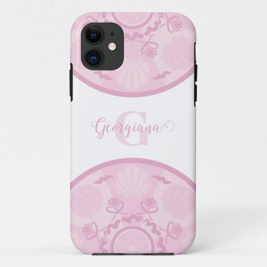 Personalisierte Dusky Rose Grand Millennial Mandal Case-Mate iPhone Hülle (Rückseite)