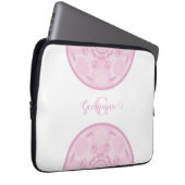 Personalisierte Dusky Rose Grand Millennial Mandal Laptopschutzhülle (Vorne Rechts)