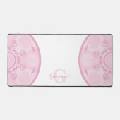 Personalisierte Dusky Rose Grand Millennial Mandal Schreibtischunterlage (Vorderseite)