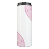 Personalisierte Dusky Rose Grand Millennial Mandal Thermosbecher (Rückseite)