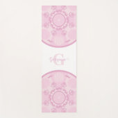 Personalisierte Dusky Rose Grand Millennial Mandal Yogamatte (Vorderseite)