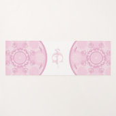 Personalisierte Dusky Rose Grand Millennial Mandal Yogamatte (Vorderseite (Horizontal))