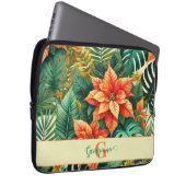 Personalisierte dynamische tropische Weihnachtsfei Laptopschutzhülle (Vorne Rechts)