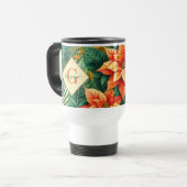 Personalisierte dynamische tropische Weihnachtsfei Reisebecher (Vorderseite Links)