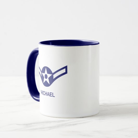 Personalisierte E-2-Luftwaffe Tasse (Vorderseite Links)