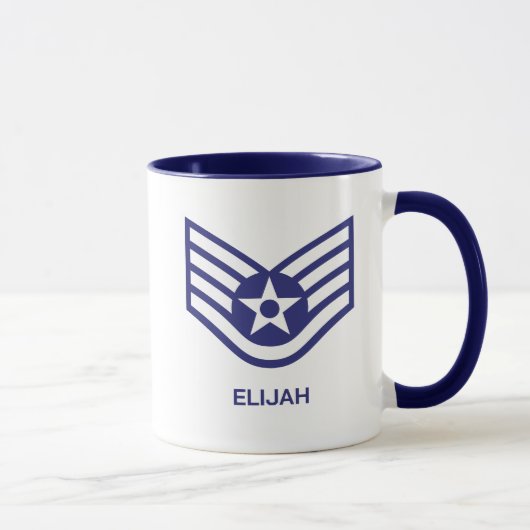 Personalisierte E-5-Mitarbeiter-Luftwaffe Tasse (Rechts)