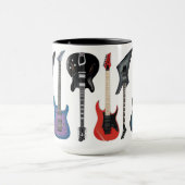 Personalisierte E-Gitarren Weiß Tasse (Zentrum)