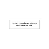 Personalisierte E-Mail- und Website-Adresse Profes Permastempel (Design)