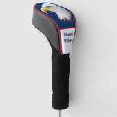 Personalisierte Eagle Golf Head Cover Headcover (angewinkelt)