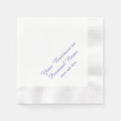 personalisierte Ecru-Farbnapkins Serviette (Vorderseite)