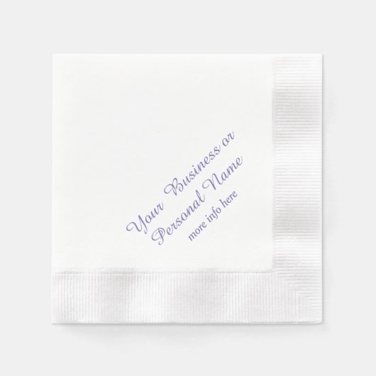 personalisierte Ecru-Farbnapkins Serviette (Vorderseite)