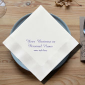 personalisierte Ecru-Farbnapkins Serviette