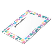 Personalisierte Edelsteine Notizblock (angewinkelt)