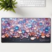 Personalisierte Edelsteine Schreibtischunterlage