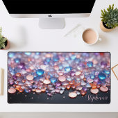 Personalisierte Edelsteine Schreibtischunterlage