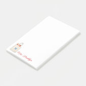 Personalisierte Editor-Tasche mit Bow Post-it Klebezettel (angewinkelt)