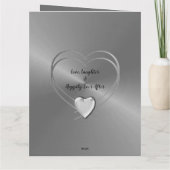 Personalisierte Ehefrau der 70. Hochzeitskarte Karte (Rückseite)