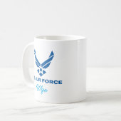 Personalisierte Ehefrau der US-Luftwaffe Kaffeetasse (Vorderseite Links)