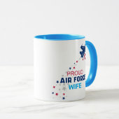 Personalisierte Ehefrau der US-Luftwaffe Tasse (VorderseiteRechts)