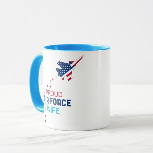 Personalisierte Ehefrau der US-Luftwaffe Tasse (Vorderseite Links)