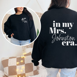 Personalisierte Ehefrau Era Bride Honeymoon Trendy Sweatshirt