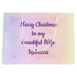 Personalisierte Ehefrau Große Geschenktüte