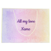 Personalisierte Ehefrau Große Geschenktüte (Rückseite)