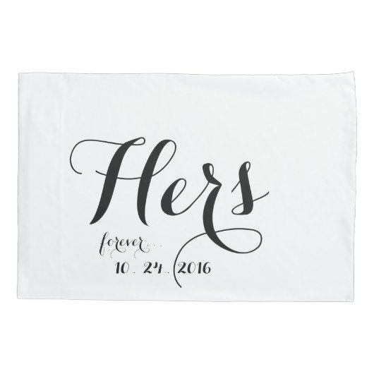 Personalisierte Ehepaare Kissenbezug (Rückseite-Links)