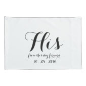 Personalisierte Ehepaare Kissenbezug (Rückseite-Rechts)