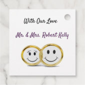 Personalisierte Ehereihen Geschenkanhänger (Rückseite)