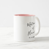 Personalisierte Ehrenmatrone Zweifarbige Tasse (VorderseiteRechts)