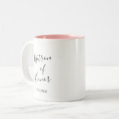 Personalisierte Ehrenmatrone Zweifarbige Tasse (Vorderseite Links)