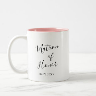 Personalisierte Ehrenmatrone Zweifarbige Tasse