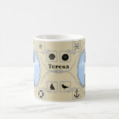 Personalisierte Eichen-Insel-Tasse Kaffeetasse (Mittel)