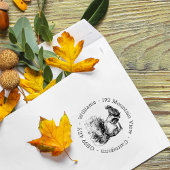 Personalisierte EichhörnchenRücksendeadresse Permastempel