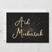 Personalisierte Eid Mubarak elegante Grußkarte Einladung (Vorderseite)