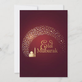 Personalisierte Eid Mubarak Elegante Karte