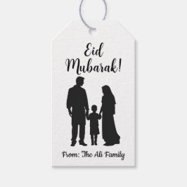 Personalisierte Eid-Mubarak-Geschenktasten - Famil Geschenkanhänger