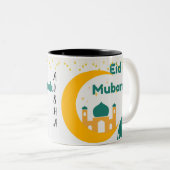 Personalisierte eid mubarak Tasse (VorderseiteRechts)