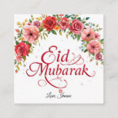 Personalisierte Eid Mubarak Visitenkarte (Vorderseite)