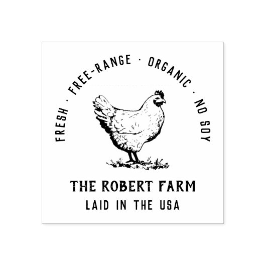 Personalisierte Eierkarton-Briefmarke Gummistempel (Prägung)