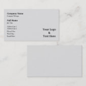 Personalisierte Eigenart Visitenkarte (Vorne/Hinten)