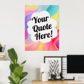 Personalisierte eigene Kunst machen Poster (Heimbüro)