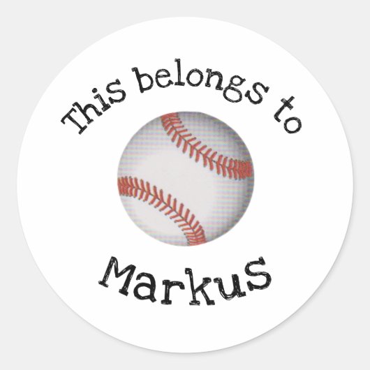 Personalisierte Eigenschaftenkleber Runder Aufkleber (Vorderseite)