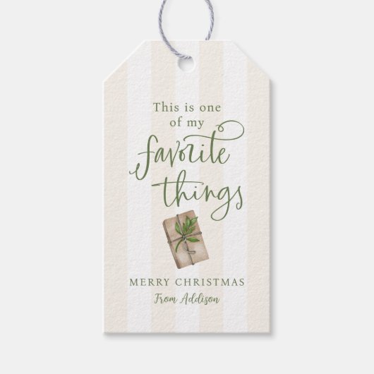 Personalisierte eines meiner Lieblingsgeschenke-Ta Geschenkanhänger (Vorderseite)