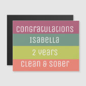 personalisierte einfache 12-Stufen-Erholung-Benutz Magnetkarte (Vorne/Hinten)