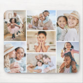 Personalisierte einfache 7-Foto-Collage Mousepad (Vorne)