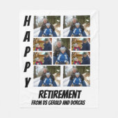 Personalisierte einfache Altersvorsorge 9 FotoColl Fleecedecke (Vorderseite)