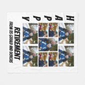 Personalisierte einfache Altersvorsorge 9 FotoColl Fleecedecke (Vorderseite (Horizontal))