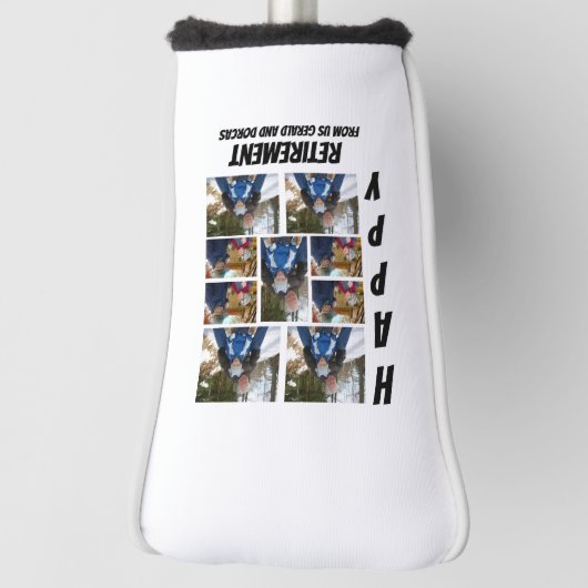 Personalisierte einfache Altersvorsorge 9 FotoColl Golf Headcover (Rotieren 90)